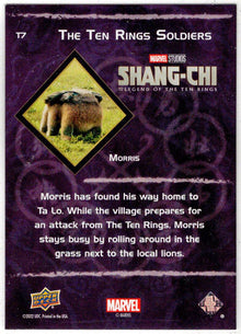 2023 Upper Deck Marvel Shang-Chi Ten Rings Soldiers Red Insert Card T7 Morris