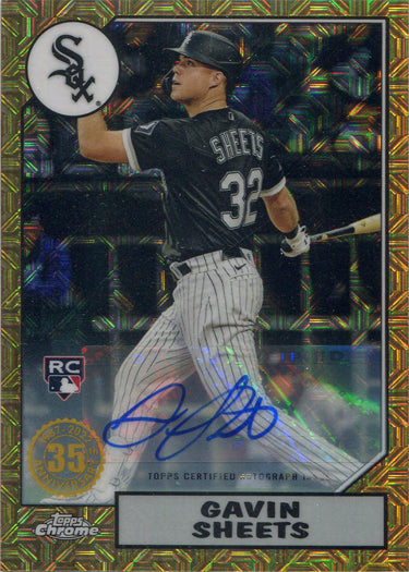 Topps Series One Baseball 2022 Mojo Gold Auto Card T87C-65 Gavin Sheets 067/299