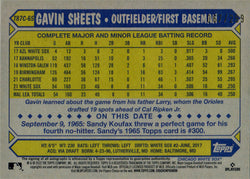 Topps Series One Baseball 2022 Mojo Gold Auto Card T87C-65 Gavin Sheets 067/299