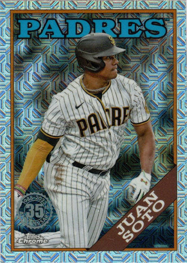 Topps Series One Baseball 2023 Chrome Silver Card T88C-30 Juan Soto