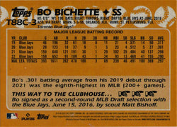 Topps Series One Baseball 2023 Chrome Silver Card T88C-3 Bo Bichette