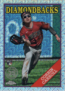 Topps Update Baseball 2023 Chrome Silver Card T88CU-21 Corbin Carroll