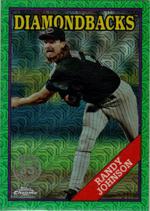 Topps Update Baseball 2023 Chrome Silver Green Card T88CU-61 Randy Johnson 14/99