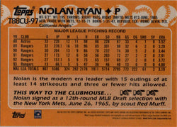 Topps Update Baseball 2023 Chrome Silver Card T88CU-97 Nolan Ryan