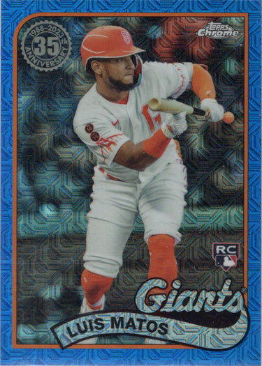 Topps Series 1 Baseball 2024 Chrome Silver Parallel Card T89C-30 L Matos 108/150