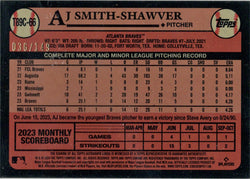 Topps Series 1 Baseball 2024 Chrome Silver Auto Card T89C-66 Smith-Shawver /149