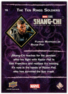 2023 Upper Deck Marvel Shang-Chi Ten Rings Soldiers Insert Card T8 F. Munteanu
