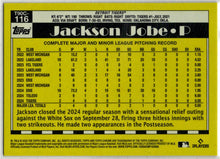 Topps Series Two Baseball 2025 Chrome Silver Card T90C-116 Jackson Jobe