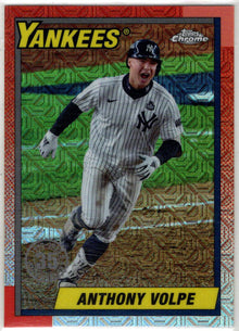 Topps Series Two Baseball 2025 Chrome Silver Card T90C-130 Anthony Volpe
