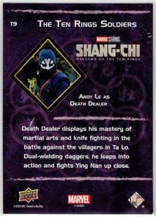 2023 Upper Deck Marvel Shang-Chi Ten Rings Soldiers Red Insert Card T9 Andy Le