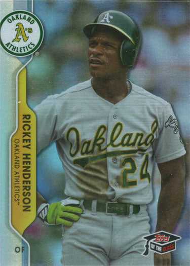 Topps Of The Class Baseball 2020 Greats Foil Card TCG-23 Rickey Henderson 164/299