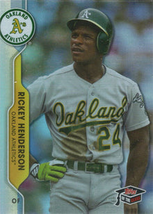 Topps Of The Class Baseball 2020 Greats Foil Card TCG-23 Rickey Henderson 164/299