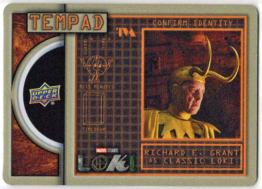 2023 Upper Deck Marvel Loki Tempad Metal Card TM-9 Richard E. Grant Classic Loki