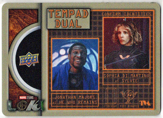 2023 Upper Deck Marvel Loki Tempad Dual Metal Card TMD-4 Majors/Di Martino