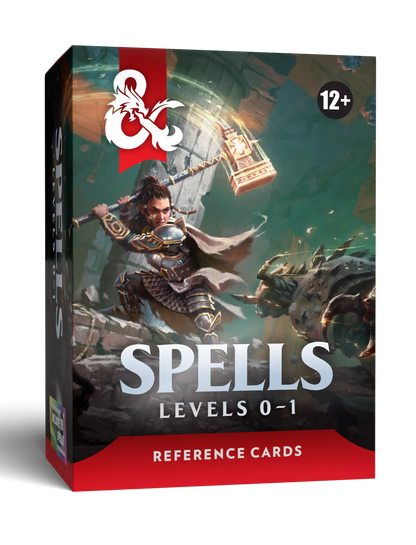 Dungeons & Dragons 5.5e Reference Cards - Spells Levels 0-1