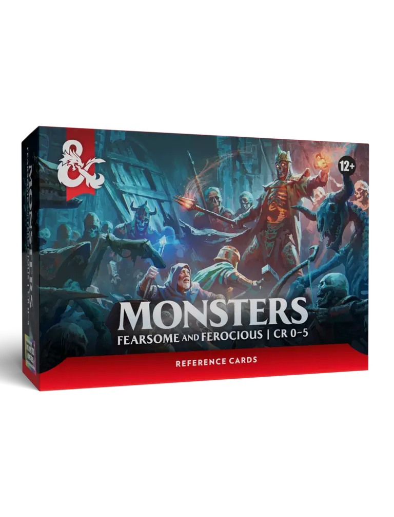 Dungeons & Dragons 5.5e Reference Cards - Monsters: Fearsome and Ferocious CR 0-5