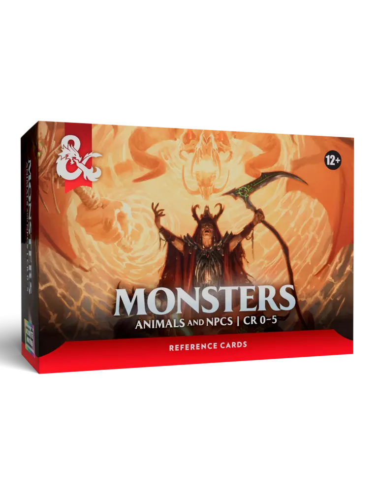 Dungeons & Dragons 5.5e Reference Cards - Monsters: Animals and NPC's CR 0-5