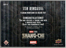 2023 Upper Deck Marvel Shang-Chi Ten Rings Puzzle Patch Card TRP-4 F. Munteanu