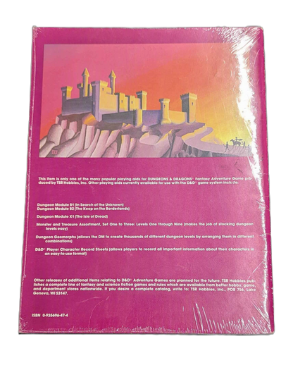 TSR Dungeons & Dragons Dungeon Module B2: The Keep on the Borderlands