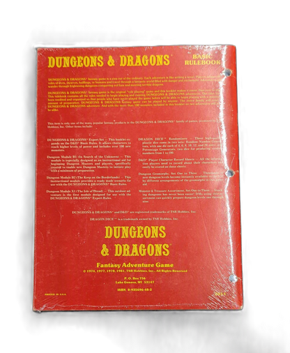 TSR Dungeons & Dragons Basic Rulebook (First Printing)