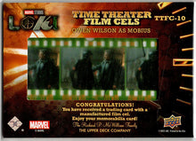 2023 Upper Deck Marvel Loki Time Theater Film Cels Card TTFC-10 Owen Wilson