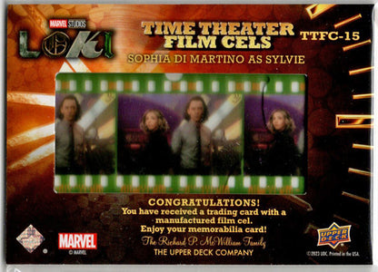 2023 Upper Deck Marvel Loki Time Theater Film Cels Card TTFC-15 S. Di Martino