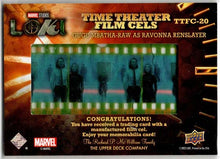 2023 Upper Deck Marvel Loki Time Theater Film Cels Card TTFC-20 Gugu Mbatha-Raw