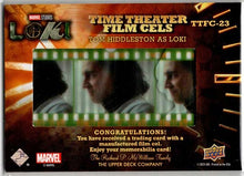 2023 Upper Deck Marvel Loki Time Theater Film Cels Card TTFC-23 Tom Hiddleston