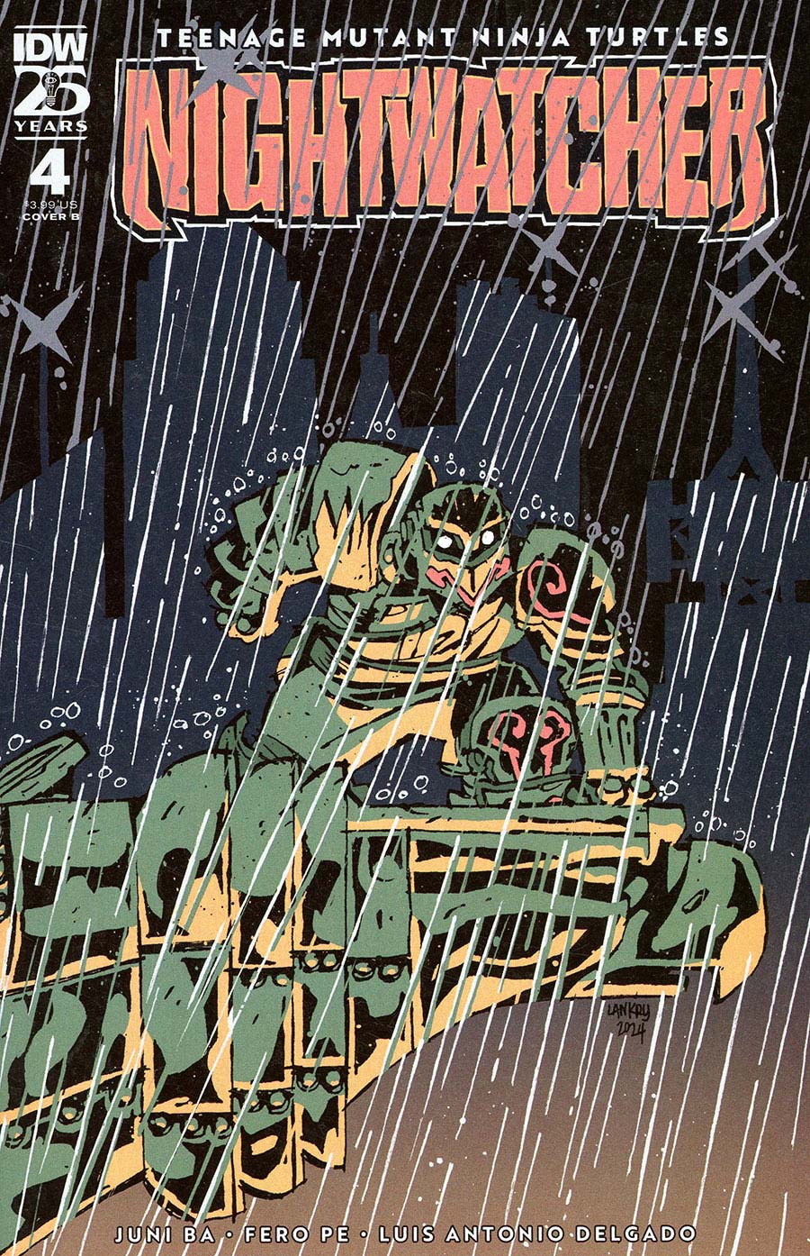 Teenage Mutant Ninja Turtles: Nightwatcher #4 Variant B (Lankry)