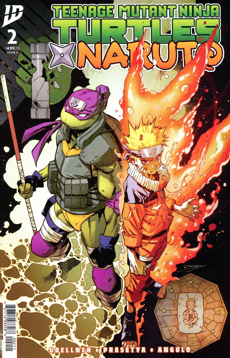 Teenage Mutant Ninja Turtles X Naruto #2 Cover A Jimenez