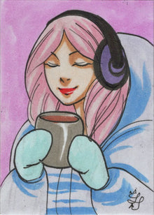 2021 5finity Happy Holidays Sketch Card Tiffany Peek