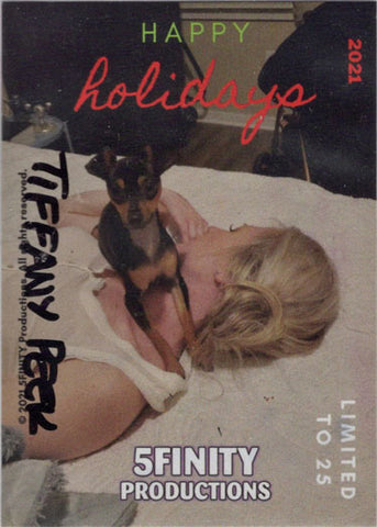 2021 5finity Happy Holidays Sketch Card Tiffany Peek