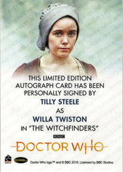 2022 Doctor Who Series 11 & 12 Tilly Steele Full Bleed Autograph Card