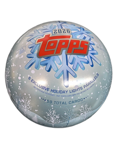 2026 Topps Baseball Round Holiday Tin