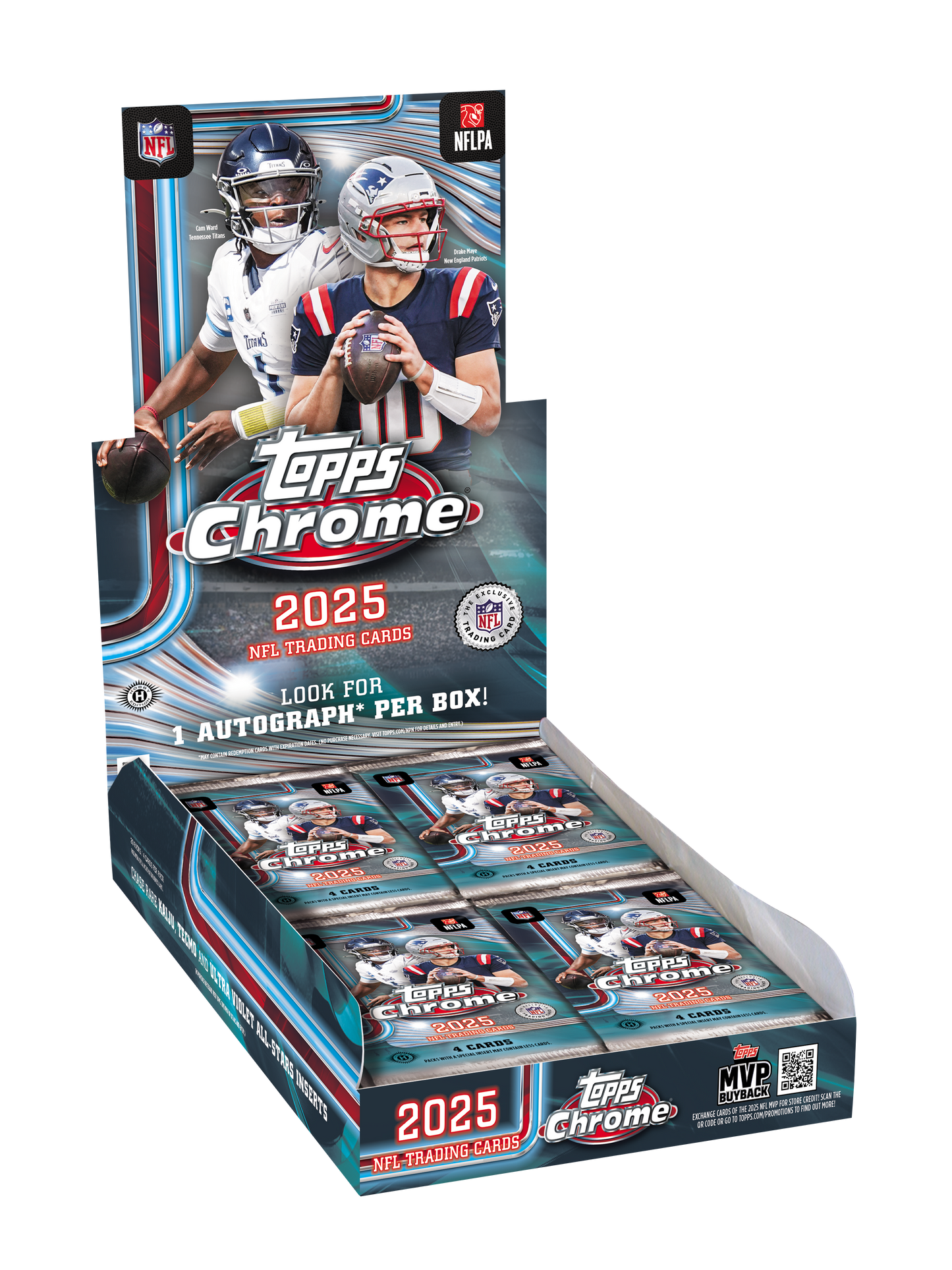2025 Topps Chrome Football Hobby Box