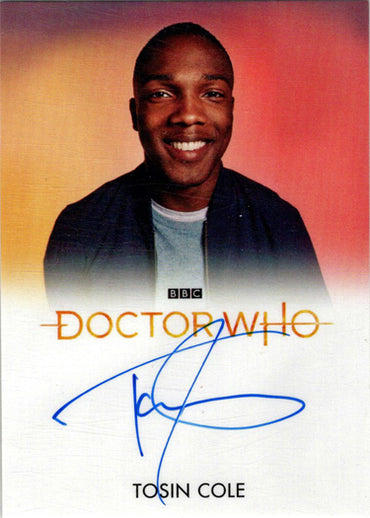 2022 Doctor Who Series 11 & 12 Tosin Cole Full Bleed Autograph Card