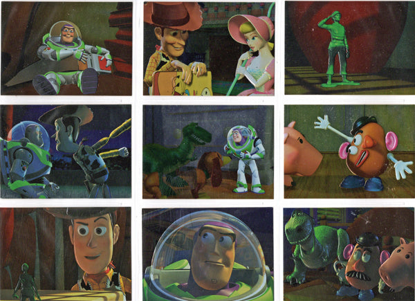 1995 Skybox Toy Story Foil Embossed Complete 9-Card Set