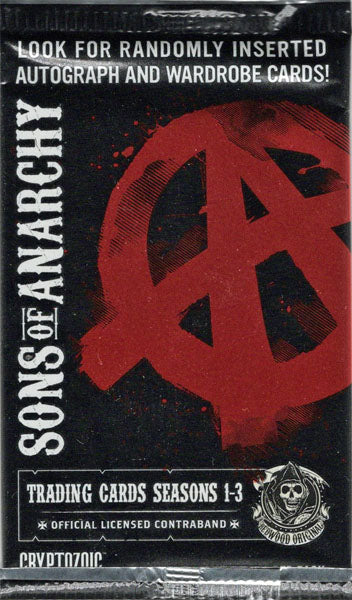 Sons of Anarchy Seasons 1 to 3 Factory Sealed Trading Card Pack