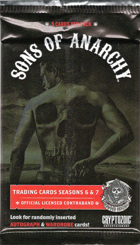 Sons of Anarchy Seasons 6 & 7 Factory Sealed Trading Card Pack