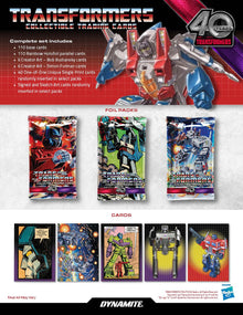 2024 Dynamite Transformers 40th Anniversary Trading Cards Blaster Box