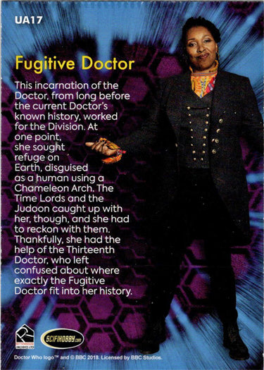 2022 Doctor Who Series 11 & 12 Allies Adversaries Insert Card UA17 Fugitive Dr.