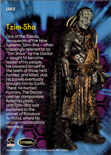2022 Doctor Who Series 11 & 12 Allies & Adversaries Insert Card UA2 Tzim-Sha