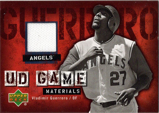 Upper Deck Baseball 2006 UD Game Materials Card UD-VG Vladimir Guerrero