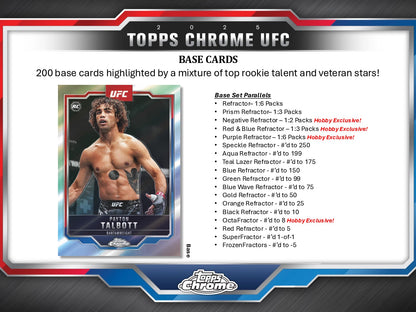 2025 Topps UFC Chrome Hobby Box