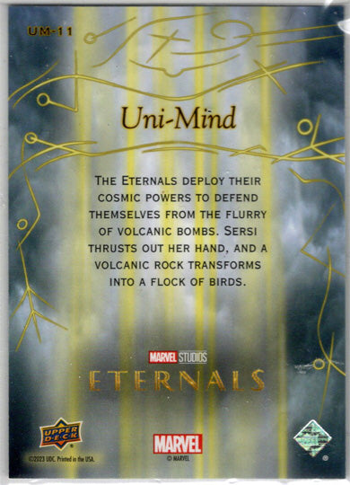 2023 Upper Deck Marvel Eternals Uni-Mind 3D Lenticular Card UM-11