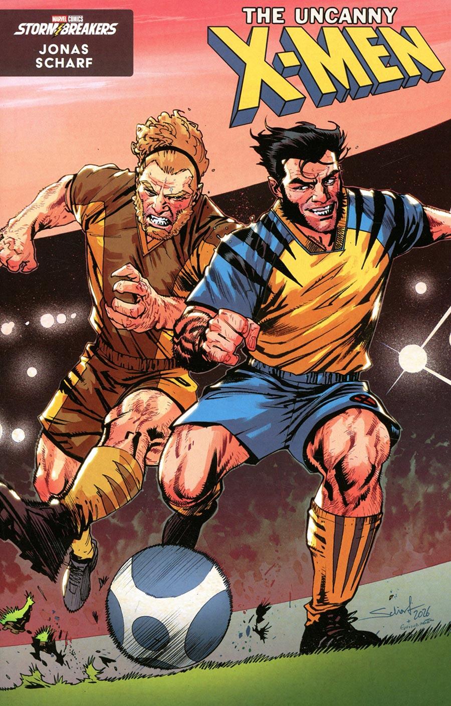 Uncanny X-Men #29 Jonas Scharf Marvel Soccer Variant