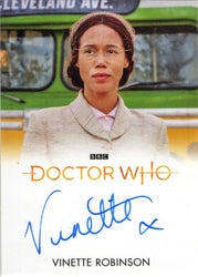 2022 Doctor Who Series 11 & 12 Vinette Robinson Full Bleed Autograph Card