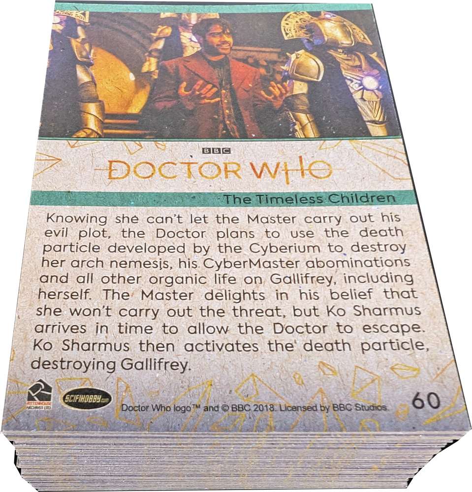 Rittenhouse 2022 Doctor Who Series 11 & 12 Complete 60 Card Variant Parallel Set