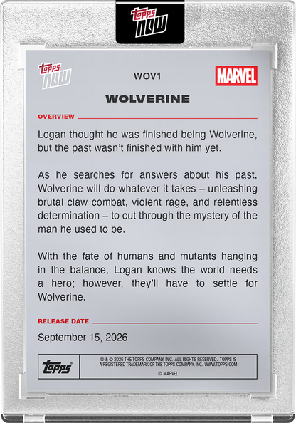 2026 Topps Now Marvel Wolverine WOV1