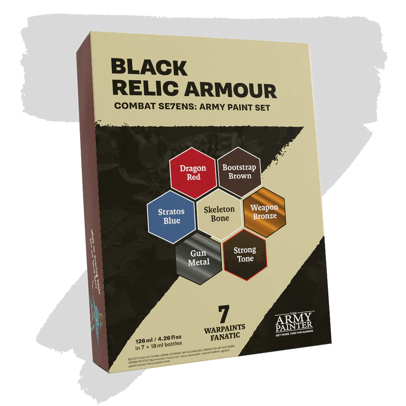 Army Painter Combat Se7ens: Black Relic Armour